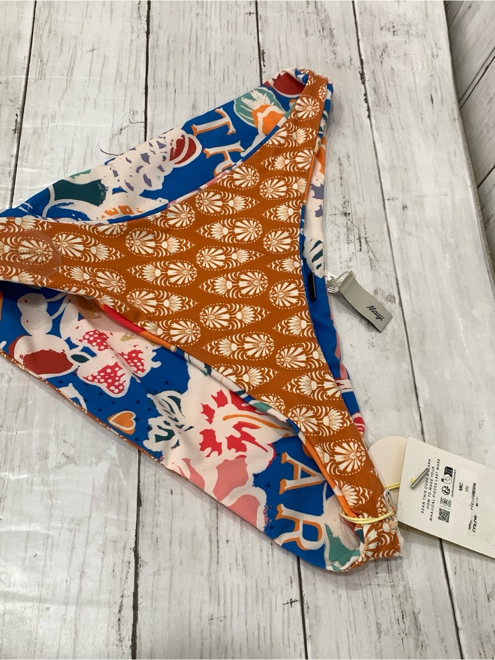 Maaji Reversible Bikini Set Top/Bottom Tropical Bliss Sublimity Bralette XL NWT - Picture 11 of 15